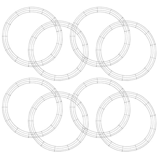 8 Pack: 24" Wire Wreath Frame by Ashland®